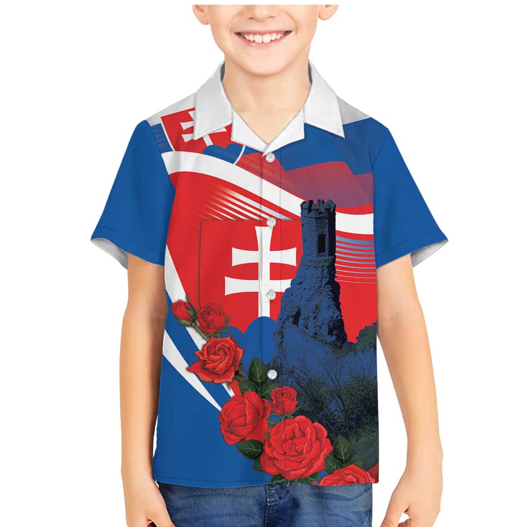 Slovakia Independence Day Family Matching Mermaid Dress and Hawaiian Shirt Devín Castle Nad Tatrou sa blyska