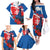 Slovakia Independence Day Family Matching Off The Shoulder Long Sleeve Dress and Hawaiian Shirt Devín Castle Nad Tatrou sa blyska
