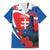 Slovakia Independence Day Family Matching Off The Shoulder Long Sleeve Dress and Hawaiian Shirt Devín Castle Nad Tatrou sa blyska