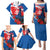 Slovakia Independence Day Family Matching Puletasi and Hawaiian Shirt Devín Castle Nad Tatrou sa blyska