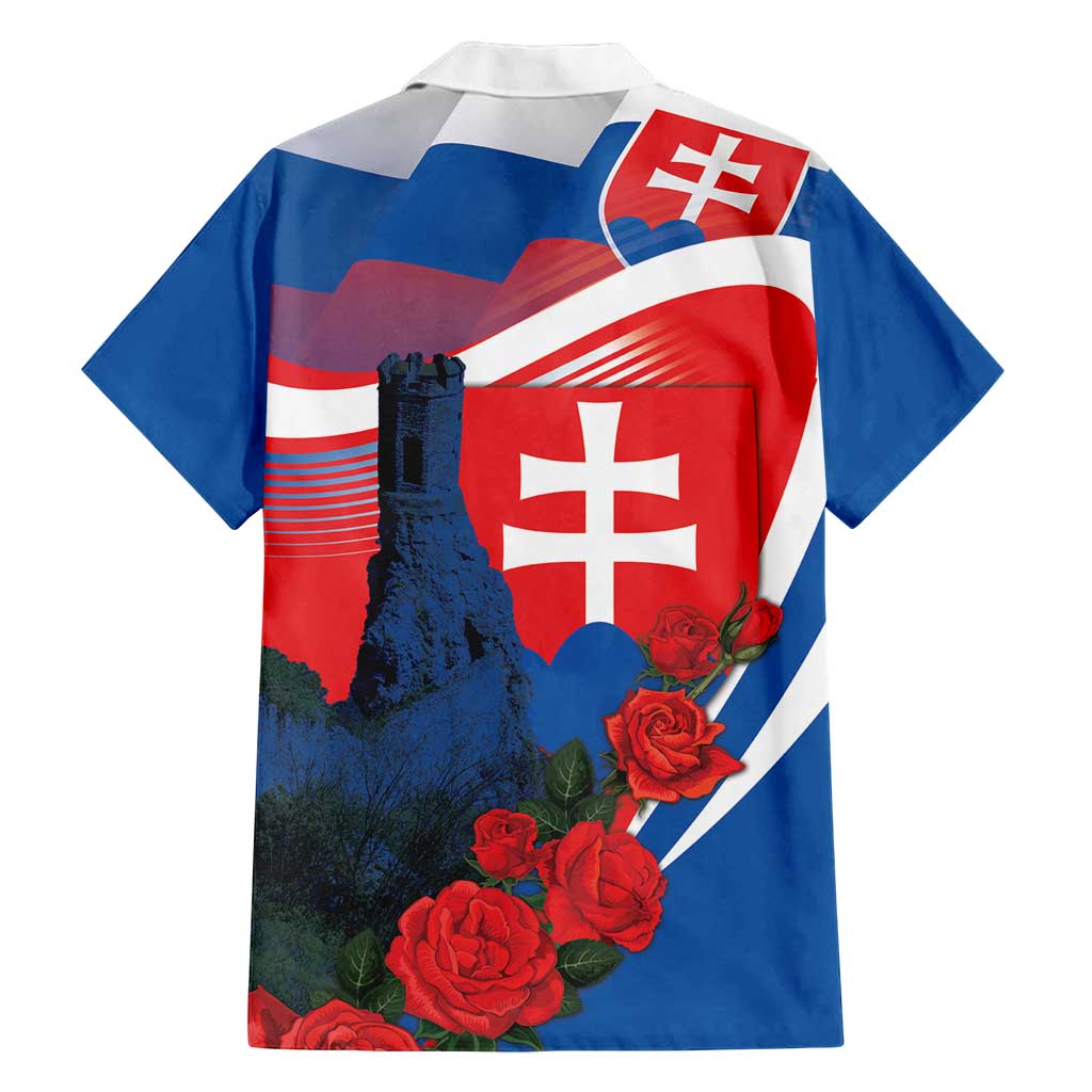 Slovakia Independence Day Family Matching Summer Maxi Dress and Hawaiian Shirt Devín Castle Nad Tatrou sa blyska