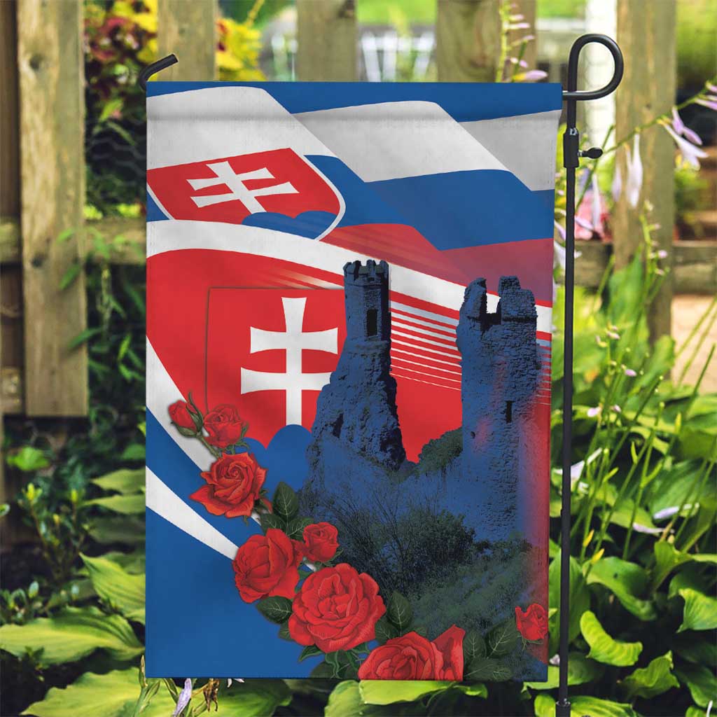 Slovakia Independence Day Garden Flag Devín Castle Nad Tatrou sa blyska