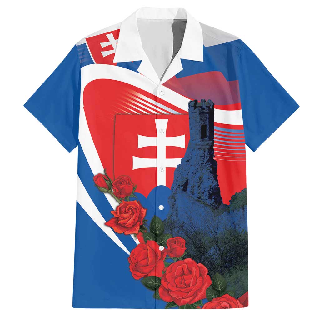 Slovakia Independence Day Hawaiian Shirt Devín Castle Nad Tatrou sa blyska
