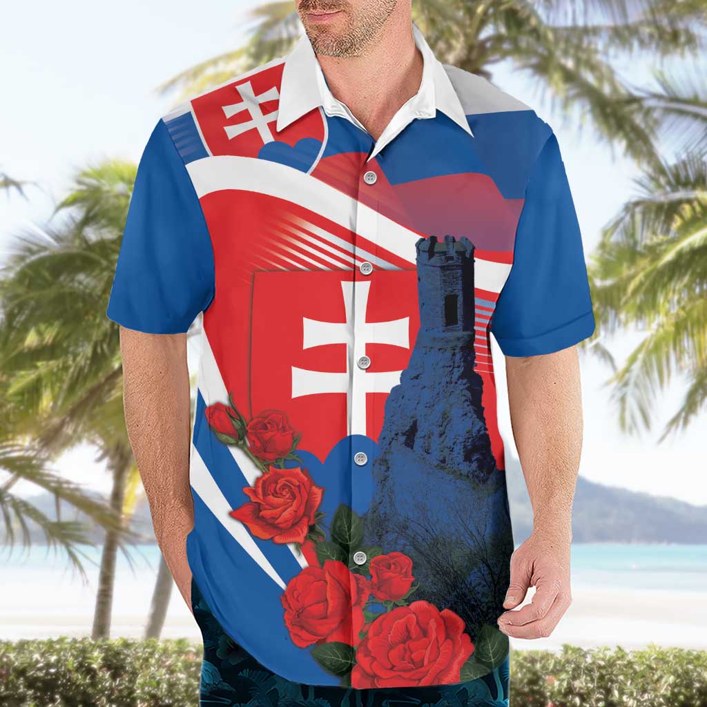 Slovakia Independence Day Hawaiian Shirt Devín Castle Nad Tatrou sa blyska