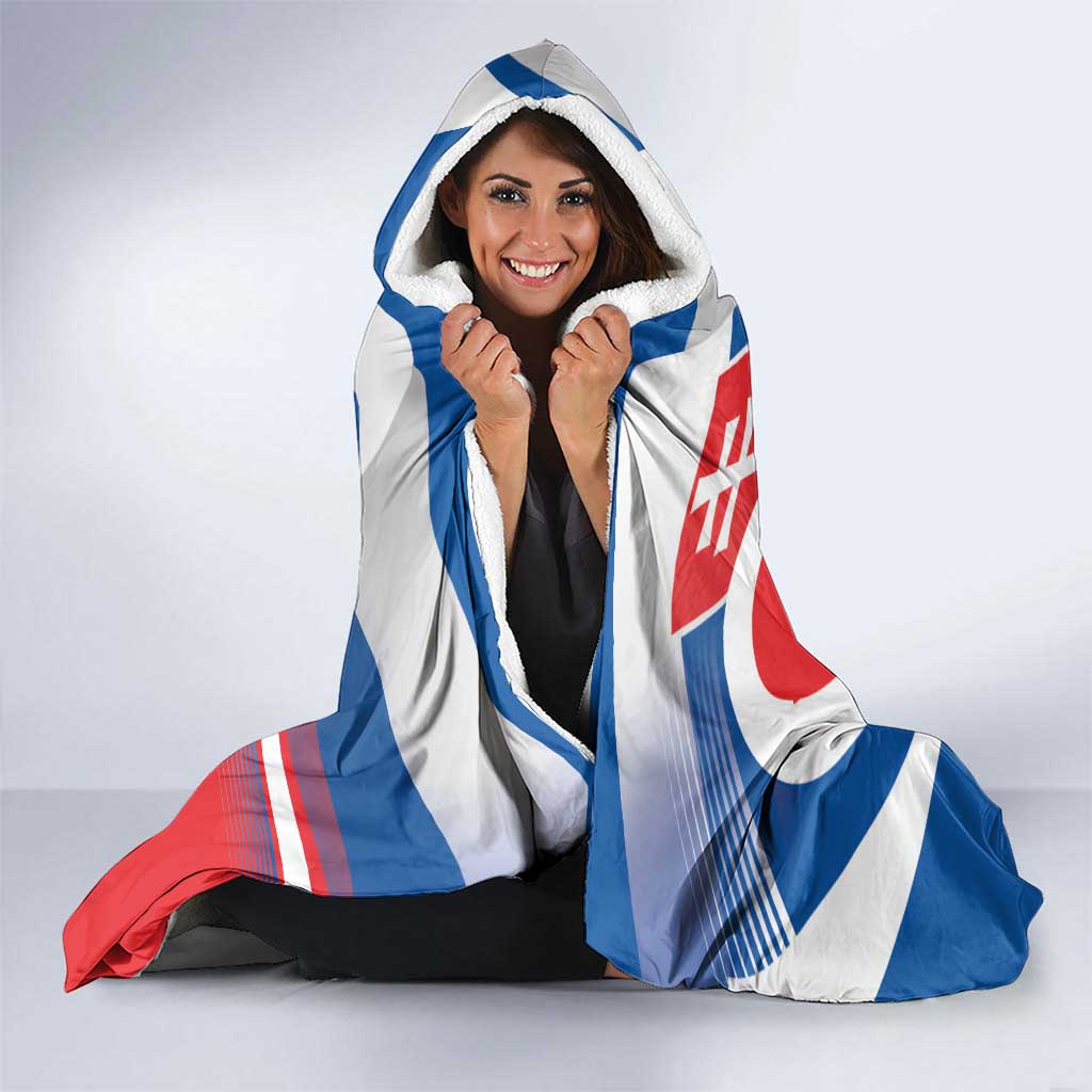 Slovakia Independence Day Hooded Blanket Devín Castle Nad Tatrou sa blyska