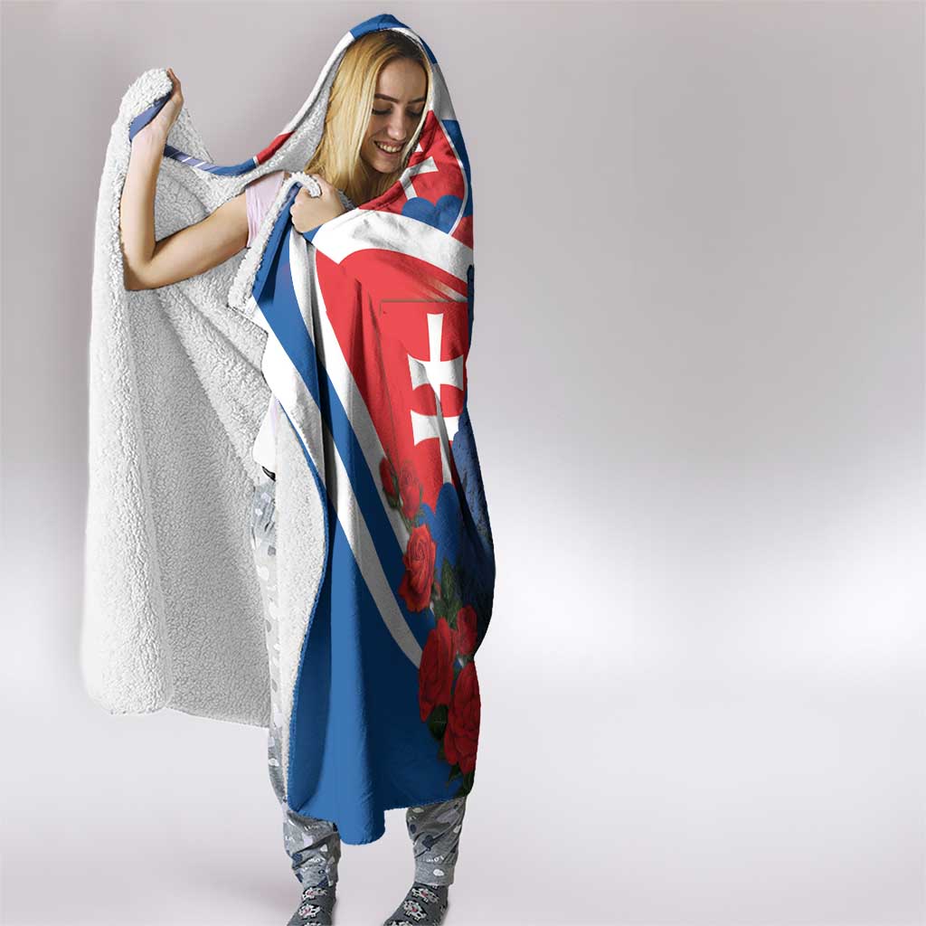 Slovakia Independence Day Hooded Blanket Devín Castle Nad Tatrou sa blyska