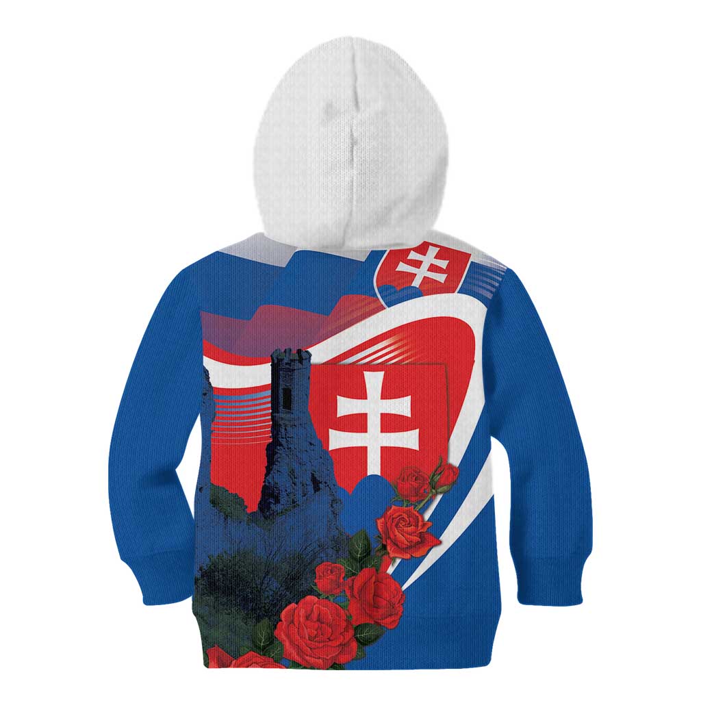 Slovakia Independence Day Kid Hoodie Devín Castle Nad Tatrou sa blyska