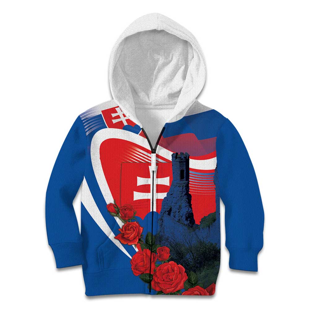 Slovakia Independence Day Kid Hoodie Devín Castle Nad Tatrou sa blyska