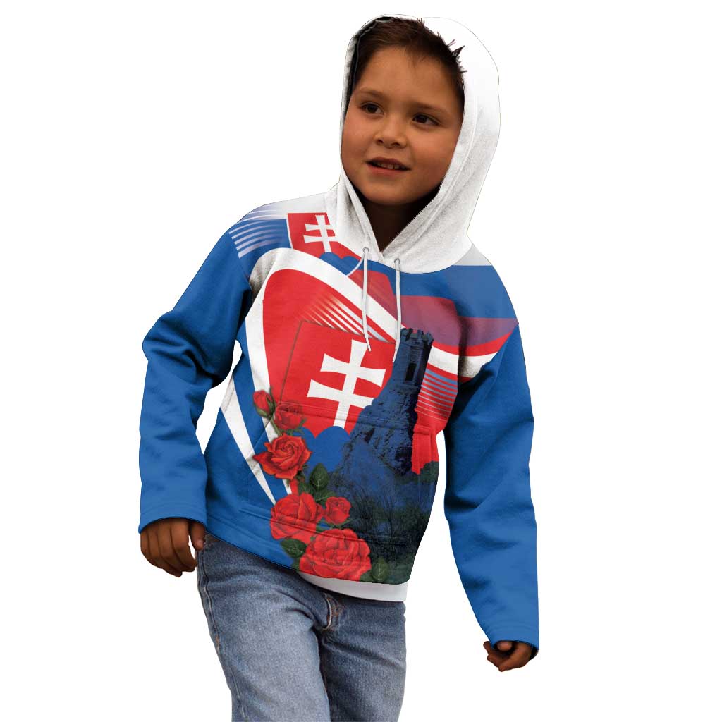 Slovakia Independence Day Kid Hoodie Devín Castle Nad Tatrou sa blyska