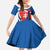 Slovakia Independence Day Kid Short Sleeve Dress Devín Castle Nad Tatrou sa blyska