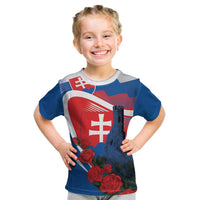 Slovakia Independence Day Kid T Shirt Devín Castle Nad Tatrou sa blyska