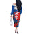 Slovakia Independence Day Off The Shoulder Long Sleeve Dress Devín Castle Nad Tatrou sa blyska