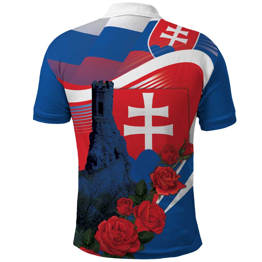 Slovakia Independence Day Polo Shirt Devín Castle Nad Tatrou sa blyska
