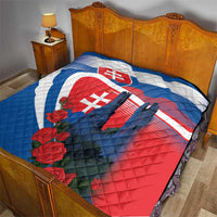 Slovakia Independence Day Quilt Devín Castle Nad Tatrou sa blyska