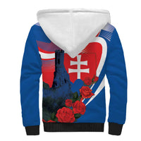 Slovakia Independence Day Sherpa Hoodie Devín Castle Nad Tatrou sa blyska