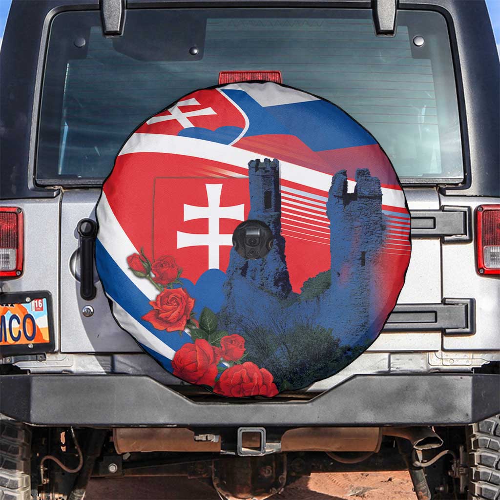 Slovakia Independence Day Spare Tire Cover Devín Castle Nad Tatrou sa blyska