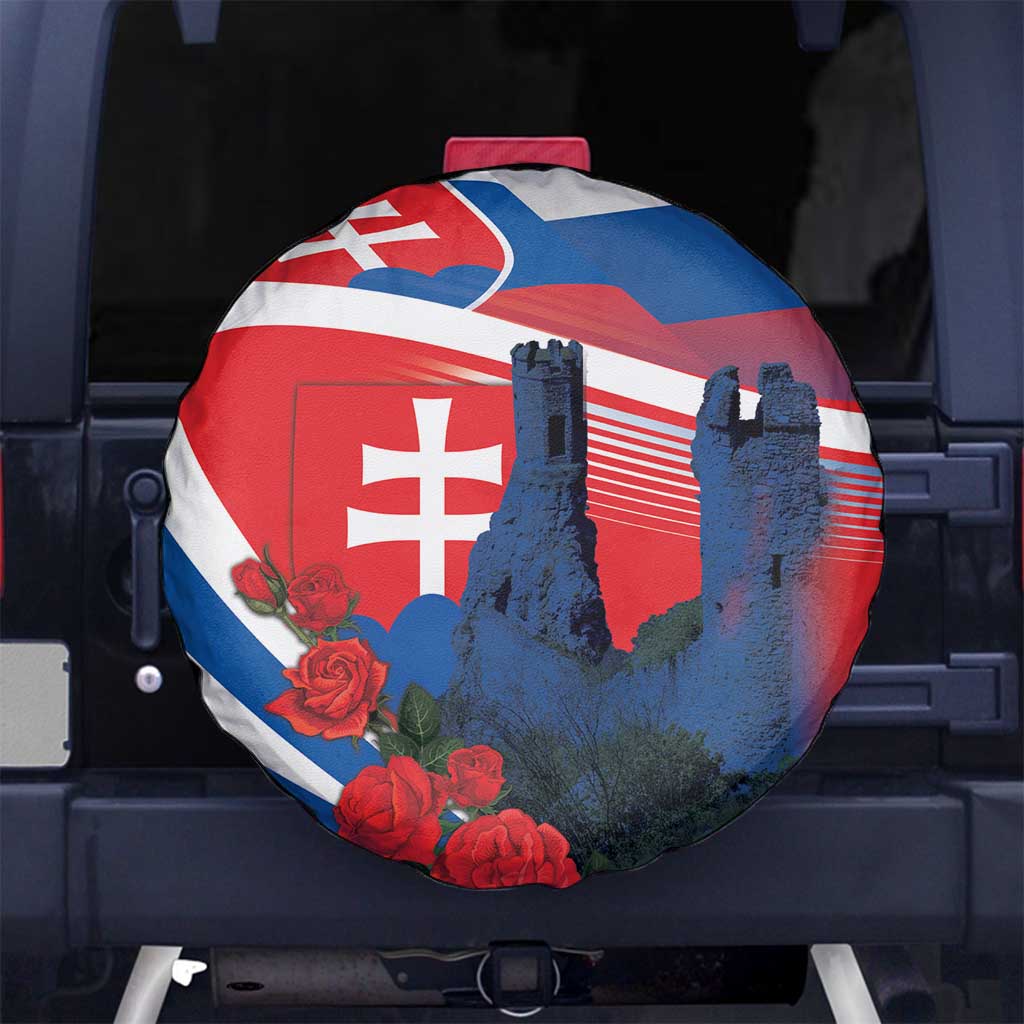 Slovakia Independence Day Spare Tire Cover Devín Castle Nad Tatrou sa blyska