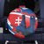 Slovakia Independence Day Spare Tire Cover Devín Castle Nad Tatrou sa blyska