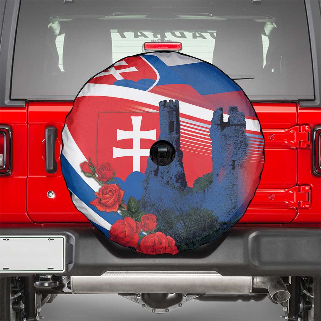Slovakia Independence Day Spare Tire Cover Devín Castle Nad Tatrou sa blyska