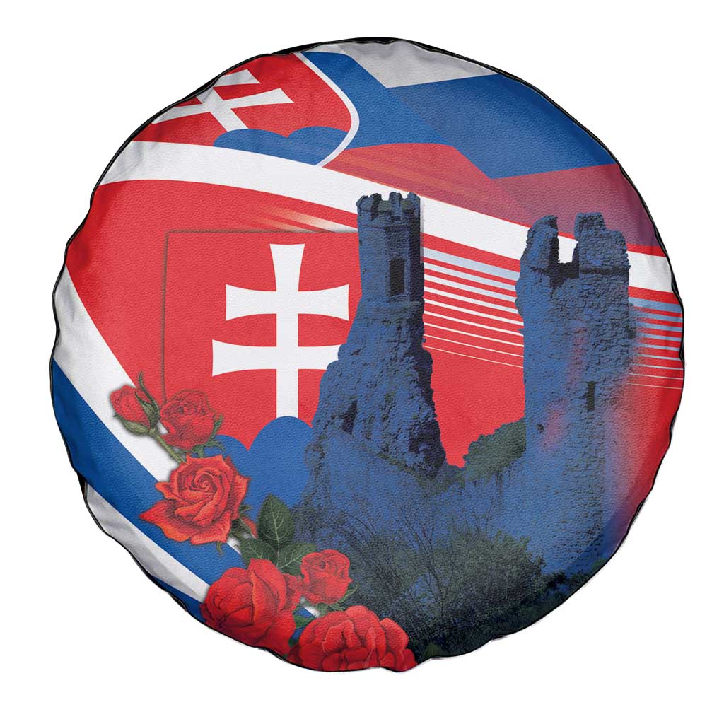 Slovakia Independence Day Spare Tire Cover Devín Castle Nad Tatrou sa blyska