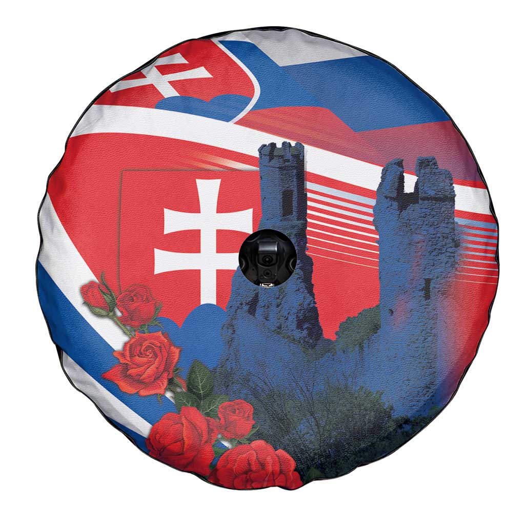 Slovakia Independence Day Spare Tire Cover Devín Castle Nad Tatrou sa blyska