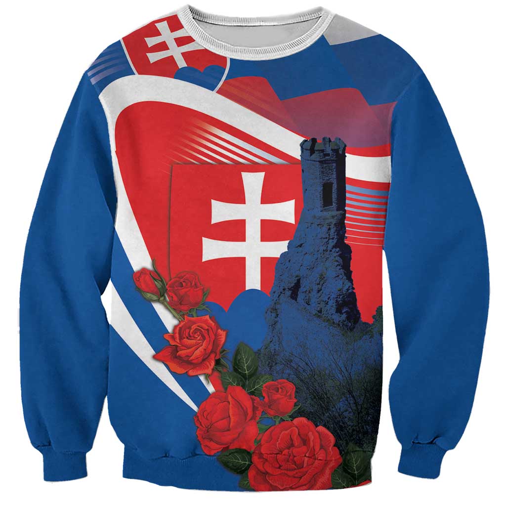Slovakia Independence Day Sweatshirt Devín Castle Nad Tatrou sa blyska