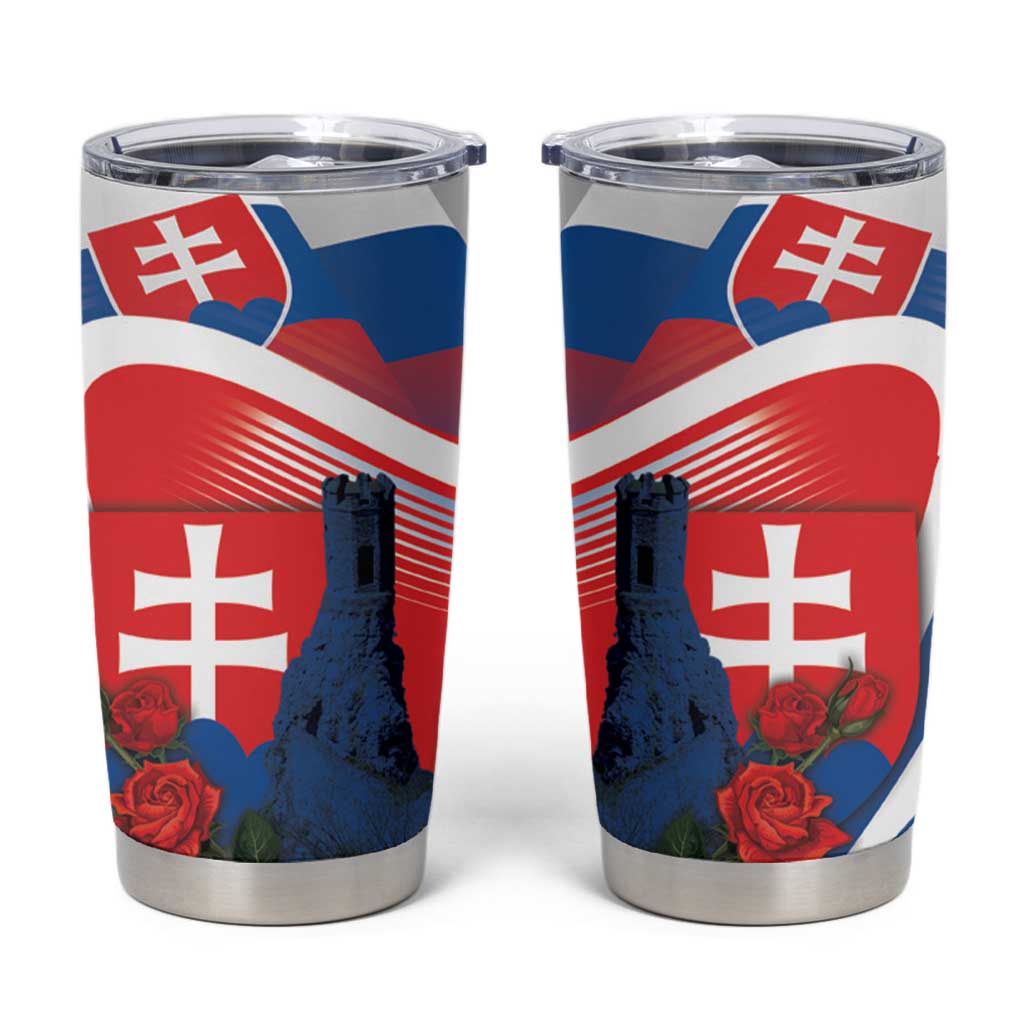 Slovakia Independence Day Tumbler Cup Devín Castle Nad Tatrou sa blyska