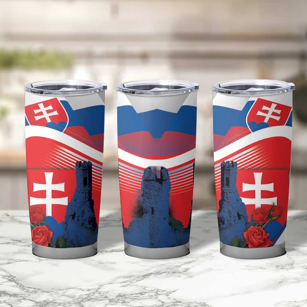 Slovakia Independence Day Tumbler Cup Devín Castle Nad Tatrou sa blyska