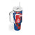 Slovakia Independence Day Tumbler With Handle Devín Castle Nad Tatrou sa blyska