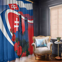 Slovakia Independence Day Window Curtain Devín Castle Nad Tatrou sa blyska