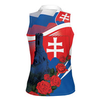 Slovakia Independence Day Women Sleeveless Polo Shirt Devín Castle Nad Tatrou sa blyska