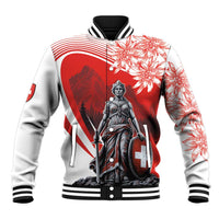 Switzerland Swiss National Day Baseball Jacket Helvetia Matterhorn