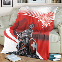Switzerland Swiss National Day Blanket Helvetia Matterhorn