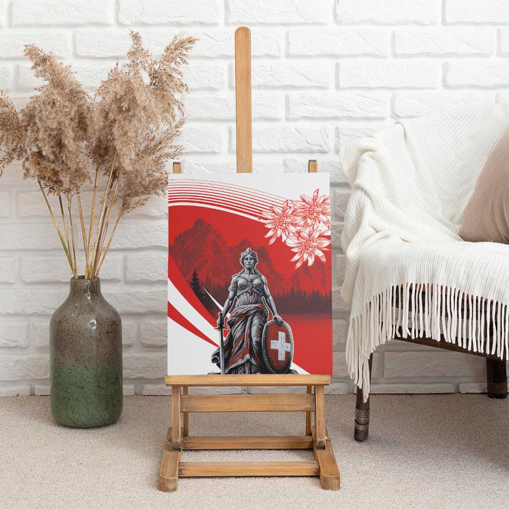 Switzerland Swiss National Day Canvas Wall Art Helvetia Matterhorn
