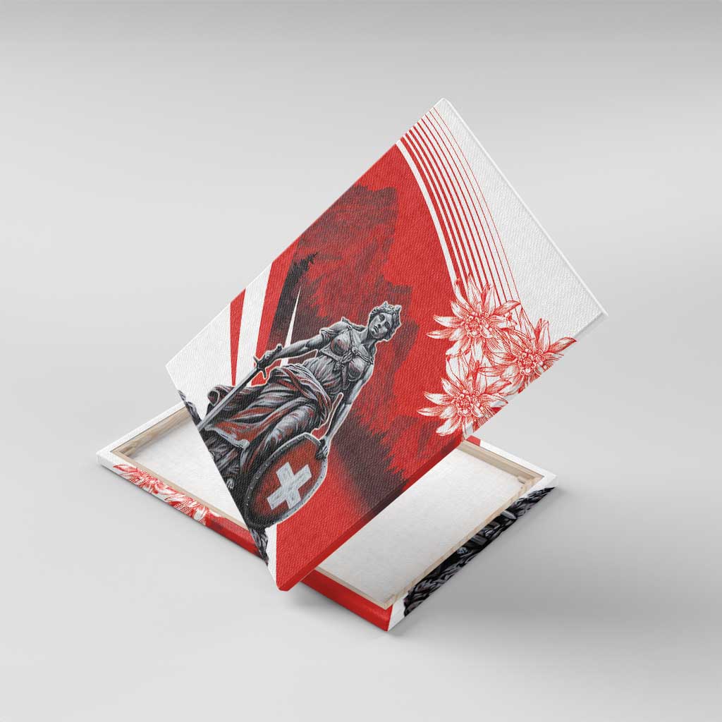 Switzerland Swiss National Day Canvas Wall Art Helvetia Matterhorn