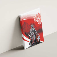 Switzerland Swiss National Day Canvas Wall Art Helvetia Matterhorn