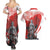 Switzerland Swiss National Day Couples Matching Summer Maxi Dress and Hawaiian Shirt Helvetia Matterhorn