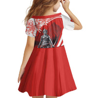 Switzerland Swiss National Day Family Matching Off The Shoulder Long Sleeve Dress and Hawaiian Shirt Helvetia Matterhorn