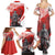 Switzerland Swiss National Day Family Matching Summer Maxi Dress and Hawaiian Shirt Helvetia Matterhorn