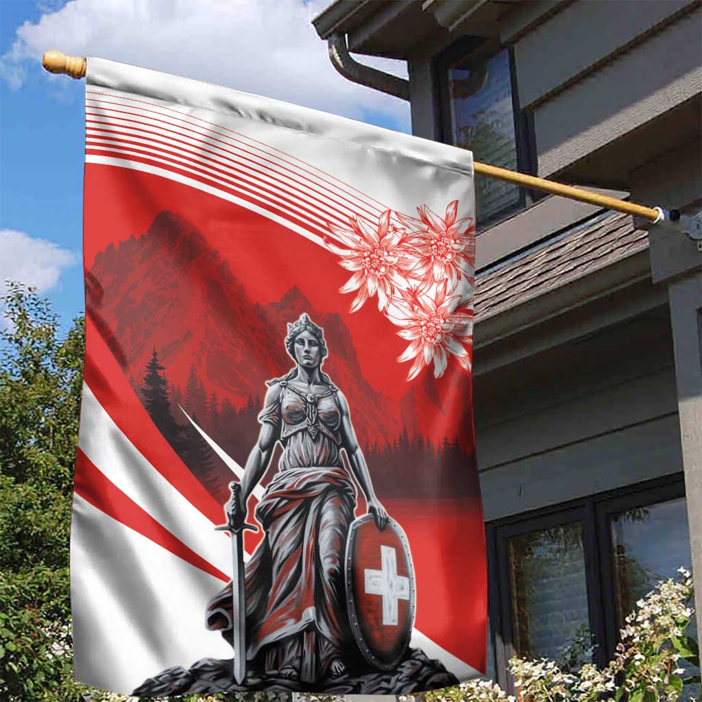 Switzerland Swiss National Day Garden Flag Helvetia Matterhorn