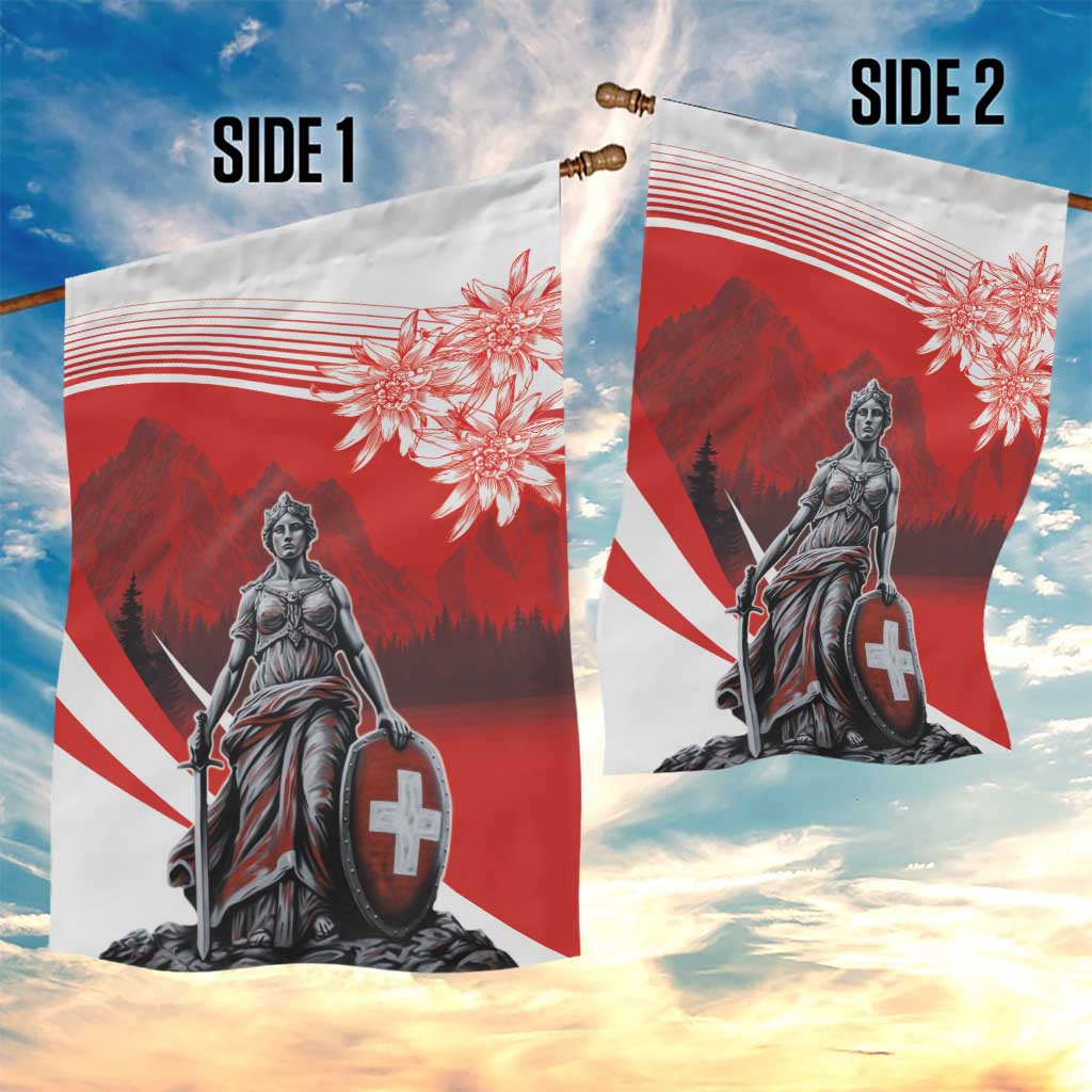 Switzerland Swiss National Day Garden Flag Helvetia Matterhorn