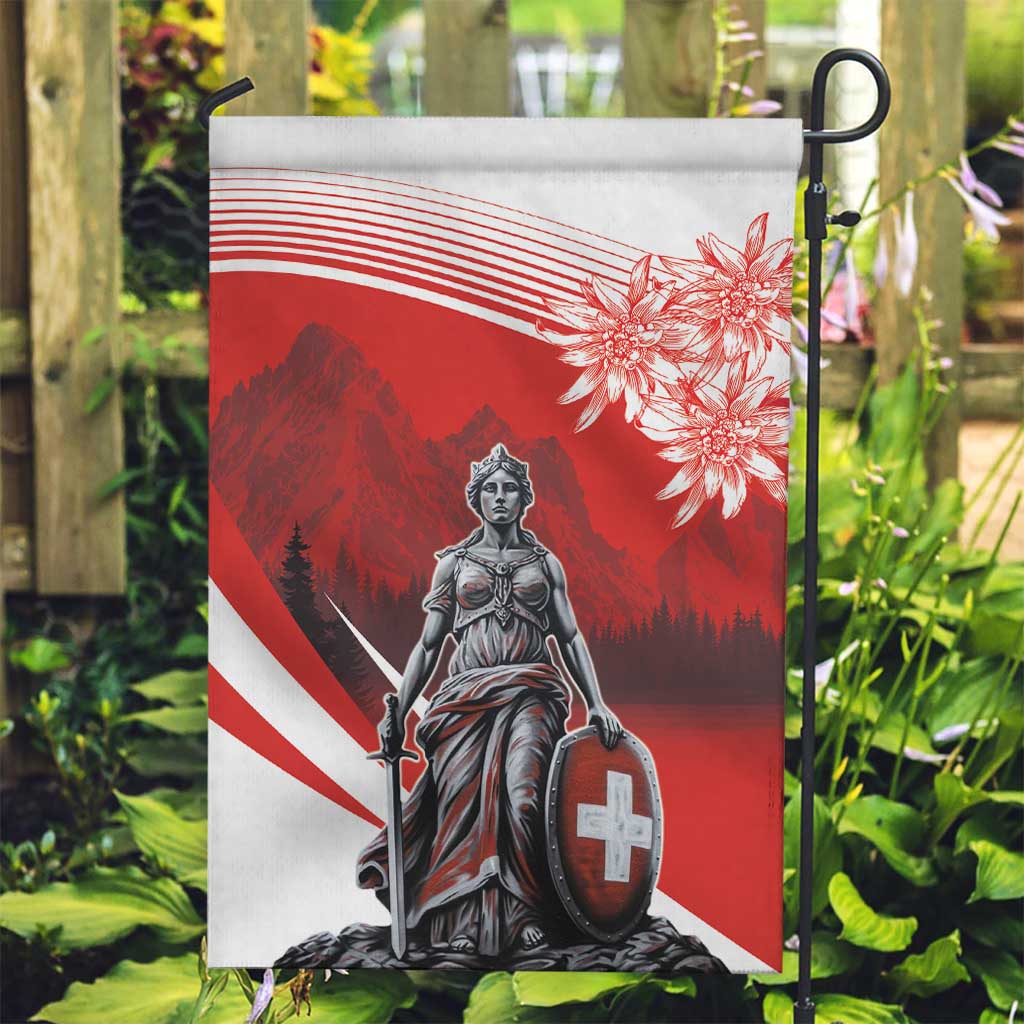 Switzerland Swiss National Day Garden Flag Helvetia Matterhorn