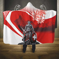 Switzerland Swiss National Day Hooded Blanket Helvetia Matterhorn