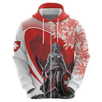 Switzerland Swiss National Day Hoodie Helvetia Matterhorn