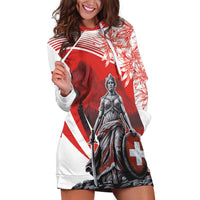 Switzerland Swiss National Day Hoodie Dress Helvetia Matterhorn