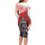 Switzerland Swiss National Day Long Sleeve Bodycon Dress Helvetia Matterhorn