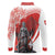 Switzerland Swiss National Day Long Sleeve Polo Shirt Helvetia Matterhorn