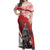 Switzerland Swiss National Day Off Shoulder Maxi Dress Helvetia Matterhorn