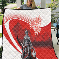 Switzerland Swiss National Day Quilt Helvetia Matterhorn