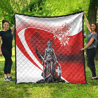 Switzerland Swiss National Day Quilt Helvetia Matterhorn